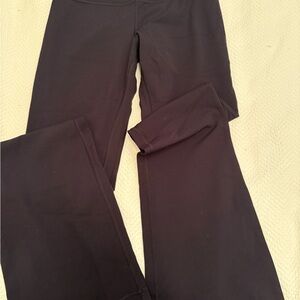 Lululemon black low rise flared leggings